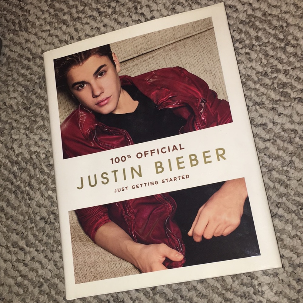 Justin Bieber hardcover book